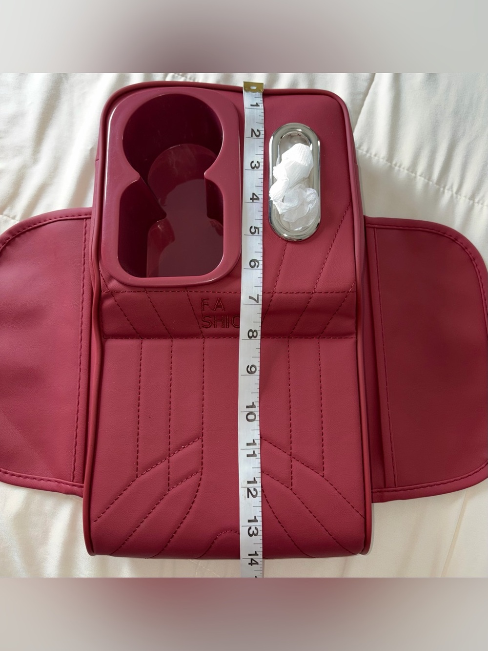 Fashion Car Seat Organizer - Wine Red